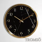 TROMSO風尚義大利金屬時鐘-聖羅蘭黑金