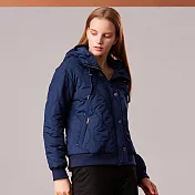 【ST.MALO】石墨烯鑽石光紋S流線绗縫精品外套-2256WJ- M 暮光藍