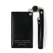 【日本HIGHTIDE】經典PASSEN系列伸縮票卡夾 ‧ 黑色