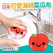 日本可愛海綿菜瓜布 蘋果
