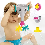 以色列 Yookidoo 戲水洗澡玩具-長鼻子小象戲水組-灰(閉彩盒)