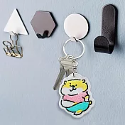 JzFun / 微笑柴犬 刺繡吊飾鑰匙圈 (肉厚)