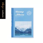 珠友 B5/18K 收藏集郵冊/郵票收藏/郵票收集/定頁收集冊/郵票珍藏冊-10張 02山湖藍