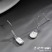 【Sayaka紗彌佳】925純銀文青風格大吉大利招財貓造型耳環 -單一款式