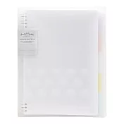 KOKUYO Pastel Cookie 8孔活頁本U罫40枚A5- 透明