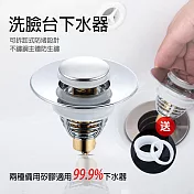 【美好家 Mehome】洗臉臺下水器 溢水孔 按壓彈跳式水孔塞 小口徑(27-33釐米間)