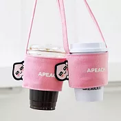 【韓國Keshop】Kakao Friends 棉製隨行飲料杯提袋 · Apeach
