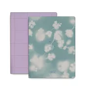 TINNE+MIA / A5筆記本2入組 紫丁香格紋/冰雪花