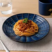 【日本Kakuni】窯變紺十草 陶瓷餐盤23cm