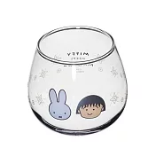 【日本金正陶器】蛋型玻璃杯320ml ‧ 米飛兔&櫻桃小丸子