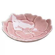 【日本Aito】瀨戶燒｜花瓣陶瓷餐盤16cm ‧ 藕粉