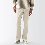 【MUJI 無印良品】男有機棉混彈性綾織合身褲91 米黃