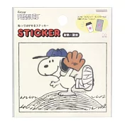 sun-star Snoopy 防水耐熱無痕裝飾貼紙 史努比 棒球