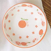 【日本SHINACASA】可愛復古風陶瓷餐碗280ml ‧ 柳橙