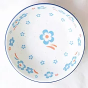 【日本SHINACASA】可愛復古風陶瓷餐碗280ml ‧ 藍花