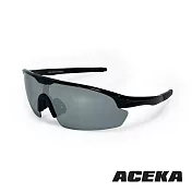 【ACEKA】水銀鏡面太陽眼鏡 (TRENDY 休閒運動系列)  黑