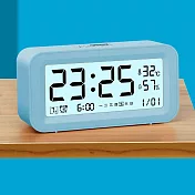 起床神器！智能夜光桌面時鐘 鬧鐘 藍色(中文版)