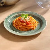 【日本Tojiki Tonya】美濃窯燒 穗之絣 陶瓷餐盤16cm ‧ 復古綠