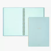 MIDORI 點點彩色線圈筆記本A5- 藍