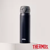 【THERMOS膳魔師】不鏽鋼超輕量彈蓋真空保溫瓶500ml(JNL-504-DGY) 芝麻灰