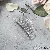 【卡樂熊】簡約亮面爪子造型髮夾/抓夾(五色)- 香檳色