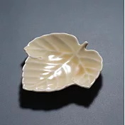 【co-bo-no】Pianta葡萄葉陶瓷餐盤11cm ‧ 黃