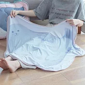 【BISQUE】折疊造型收納 萬用涼感舒眠毯 ‧ 海豹