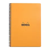 【Rhodia｜Classic】圈裝筆記本 _A4+_22.5x29.7cm_5x5方格帶框_ 80g_ 80張_ 橘色