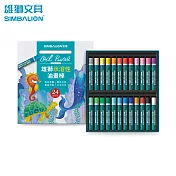 雄獅 WO-24水溶性油畫棒 24色