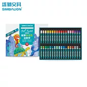 雄獅 WO-36水溶性油畫棒 36色