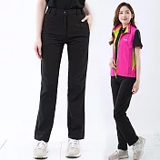 【遊遍天下】女款彈性速乾抗UV防曬顯瘦機能長褲 (GP1032) M 黑色