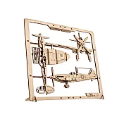 【Ugears】2.5Ｄ Fighter Aircraft 獵鷹 1940