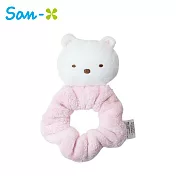 【日本正版授權】角落生物 吸水髮圈 造型髮圈/大腸髮圈/沐浴用髮圈 角落小夥伴 - 北極熊款