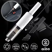 aibo 超輕量12V車用 乾濕兩用有線吸塵器  白色