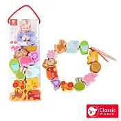 【德國 classic world 客來喜經典木玩】幼兒木製串珠- 農場款《3633》
