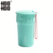 【HOLOHOLO】ICE CREAM 甜筒陶瓷咖啡保溫杯(390ml/7色) 沁新薄荷 (綠)