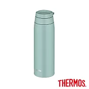 【THERMOS膳魔師】不鏽鋼可提式上蓋真空保溫杯GOGO杯750ml (JOO-750-MG) 島嶼灰綠