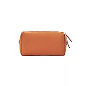 【MUJI 無印良品】自由組合收納包/長方形.小.厚型/橘