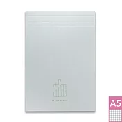 【DATA MATE A5便條本 】可撕式便條本 RF-192T  A5尺寸-方格 淺灰藍