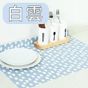 【E.dot】韓風拼接大型自黏防滑地墊 白雲