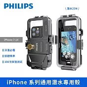 【PHILIPS】iPhone 14 系列通用潛水專用殼 手機殼 保護套 DLK6301B/96