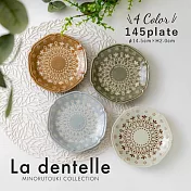 【Minoru陶器】La dentelle歐風陶瓷淺盤15cm ‧ 橄欖綠