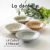 【Minoru陶器】La dentelle歐風陶瓷餐碗17cm ‧ 橄欖綠