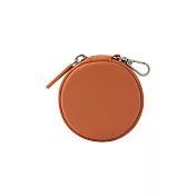 【MUJI 無印良品】自由組合收納包/圓形/橘