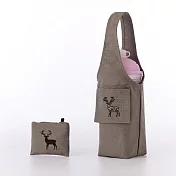 YCCT 環保飲料提袋包覆款 - 暗岩灰馴鹿