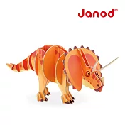 【法國Janod】3D建構拼圖 - 三角龍 32pcs