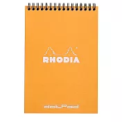 【Rhodia｜Classic】上掀式圈裝筆記本_A5_5x5點格 _80g_80張_ 橘皮