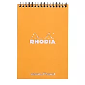 【Rhodia｜Classic】上掀式圈裝筆記本 A5 5x5點格 80g 80張 橘皮