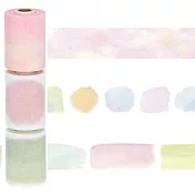 【日本Mark’s】水性筆可寫手帳標題紙膠帶3入 ‧ 水彩