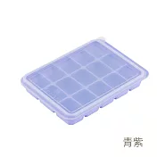 【HOUSUXI舒希】附蓋好脫模矽膠製冰盒 _青紫
